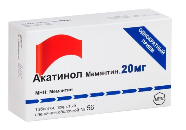 Акатинол мемантин 20мг таб. №56 (Rottendorf pharma gmbh/ merz pharma gmbh & co.)