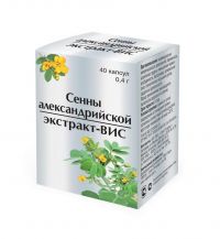 Сенны александрийской экстракт-вис 400мг капс. №40 (РИА ПАНДА)