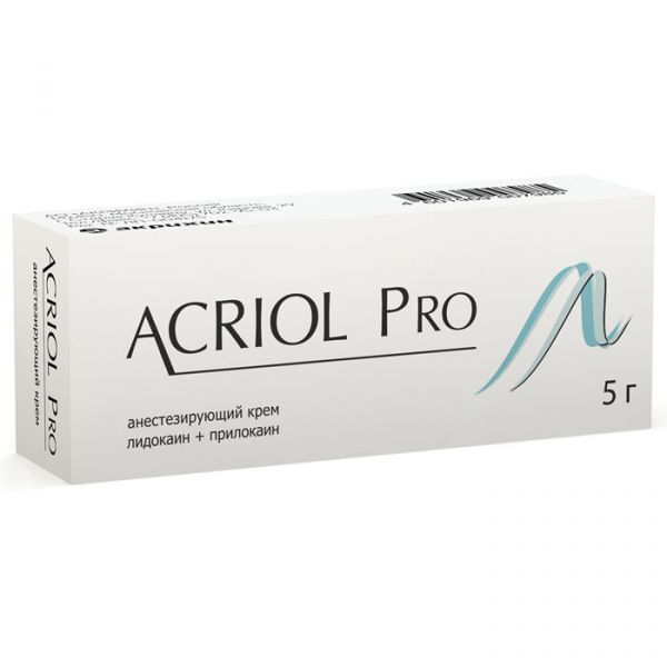 Акриол про 2,5%+2,5% 5г крем для наружного местного применения №1 туба (Акрихин хфк оао)