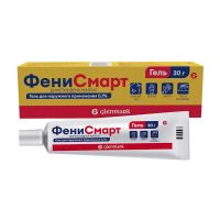 Фенисмарт 0,1% 30г гель д/пр.наружн. туба (ГЛЕНМАРК)