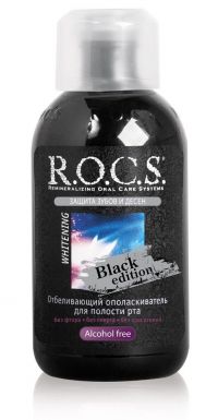 R.o.c.s. (рокс) ополаскиватель для полости рта отбеливающий 400мл black edition (ЕВРОКОСМЕД ООО)