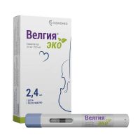 Велгия эко 2,4мг 0,75мл р-р д/ин.п/к. №4 шприцы в автоинжекторах (ПРОМОМЕД)
