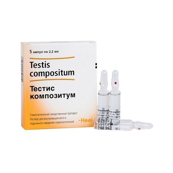 Тестис композитум 2.2мл р-р д/ин.в/м.,п/к.гомеоп. №5 амп. (Biologische heilmittel heel gmbh_2)