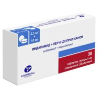 Индапамид+периндоприл 2,5мг+10мг таб.п/об.пл. №30 (КАНОНФАРМА)