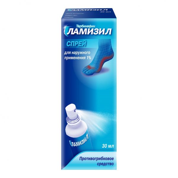 Ламизил 1% 30мл спрей для наружного применения №1 флакон-распылитель (Delpharm uning s.a.s.)