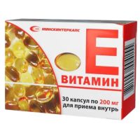 Витамин е 200мг капс. №30 (МИНСКИНТЕРКАПС)
