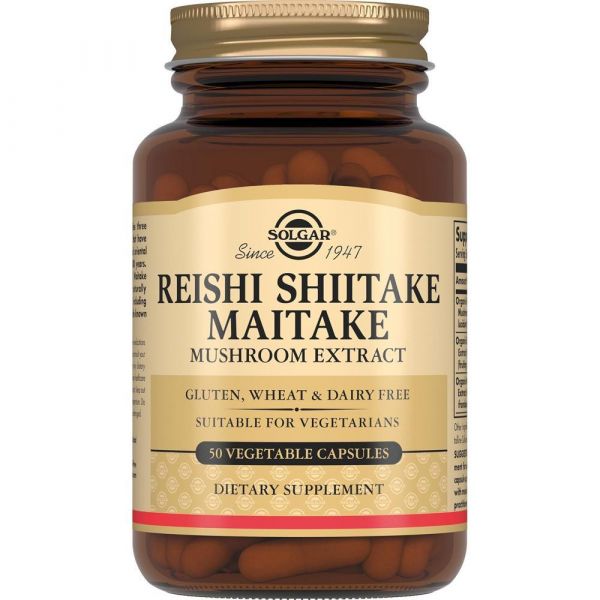 Solgar (Солгар) экстракт грибов шиитаке/мейтаке капс. №50 (Solgar vitamin and herb)