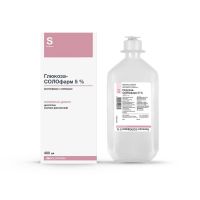 Глюкоза 5% 400мл р-р д/инф. №1 фл. (ГРОТЕКС)