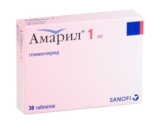 Амарил 1мг таблетки №30 (Sanofi-aventis s.p.a.)