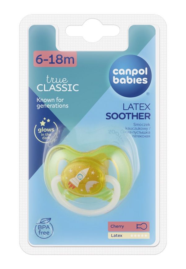 Canpol (Канпол) соска-пустышка space №1 латекс кругл. 6-18 мес. 23/222 (Canpol sp. z o.o.)