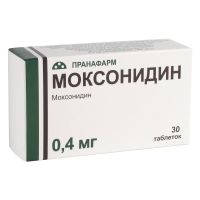 Моксонидин 0,4мг таб.п/об.пл. №30 (ПРАНАФАРМ)