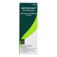 Метрогил 5мг/мл 100мл р-р д/ин.в/в. №1 фл. (ЮНИК)