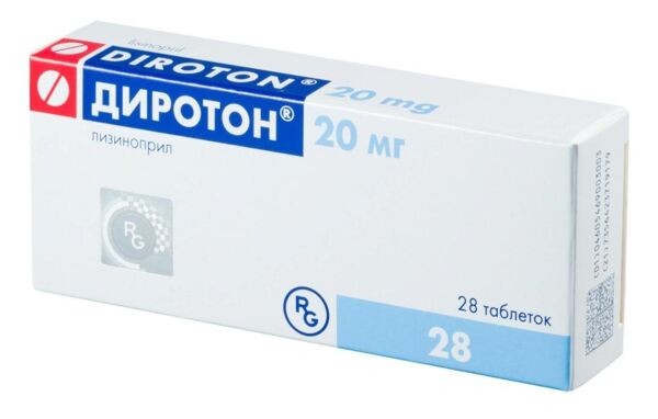 Диротон 20мг таб. №28 (Гедеон рихтер-рус ао_4)