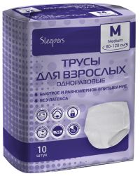 Sleepers (Слиперс) трусы для взрослых №10 m (80-120см) (ОНТЭКС РУ ООО)