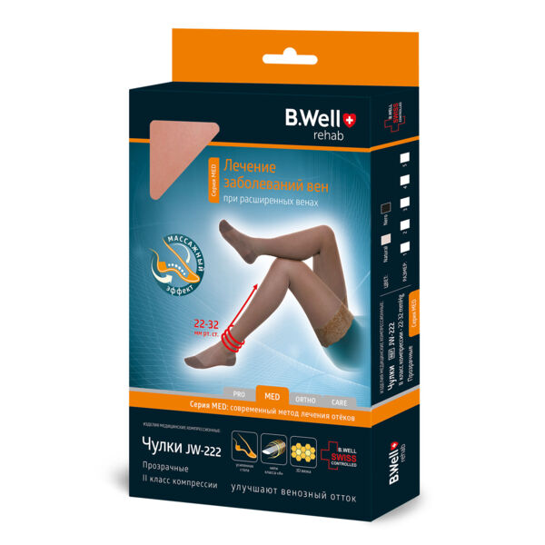 B.Well (Б.велл) чулки ажур.верх ii кл. jw-222 р.4 natural (B.well limited uk)