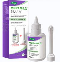 Мирамед 0,01% 50мл р-р д/пр.внутр.,местн.,наружн. №1 фл.  насадка гинекологич. (ЭВАЛАР)