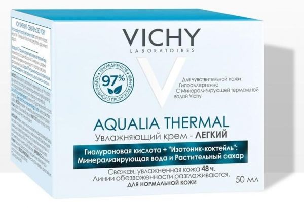 Vichy (виши) аквалия термаль крем увлажняющий легкий 50мл 8829 (Vichy laboratoires)