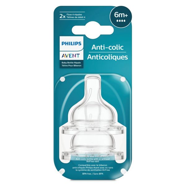 Avent (Авент) соска для бутылочки anti-colic №2 6+ мес. быстрый поток scy764/02 (Philips consumer lifestyle b.v.)