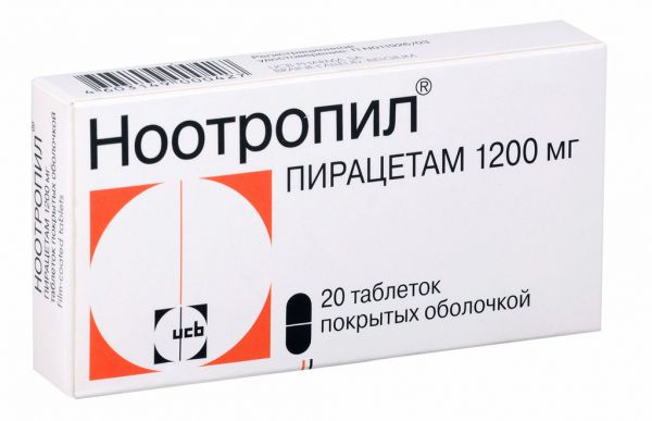 Ноотропил 1200мг таб.п/об. №20 (Ucb pharma s.a.)