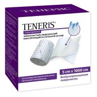 Тенерис лейкопластырь фиксирующий 5см*10м нетк.осн. (ФАРМЛАЙН ЛИМИТЕД)