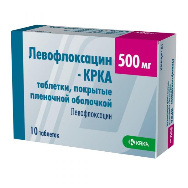 Левофлоксацин 500мг таб.п/об. №10 (Krka d.d.)