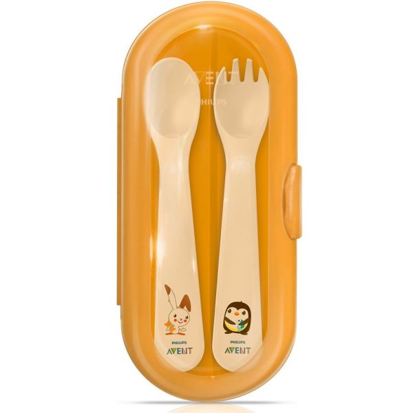 Avent (авент) набор для кормления футляр  ложка вилка с 12 мес. 65690 (Philips consumer lifestyle b.v.)