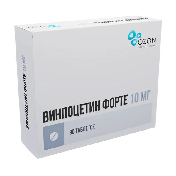 Винпоцетин форте 10мг таб. №90 (Озон ооо)