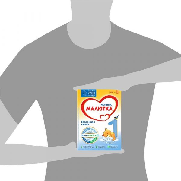 Малютка молочная смесь 1 300/ 350г 0-6 мес. (Истра-нутриция детское питание ао)