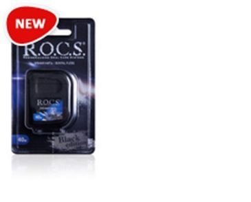 R.O.C.S. (Рокс) зубная нить black edition 40м расширяющ. (Еврокосмед ооо)