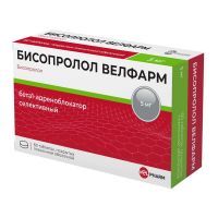 Бисопролол 5мг таб.п/об. №60 (ВЕЛФАРМ)
