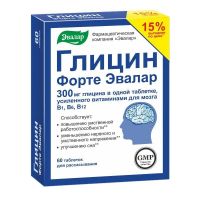 Глицин форте эвалар 300мг таб. №60 + 20 бад (ЭВАЛАР)