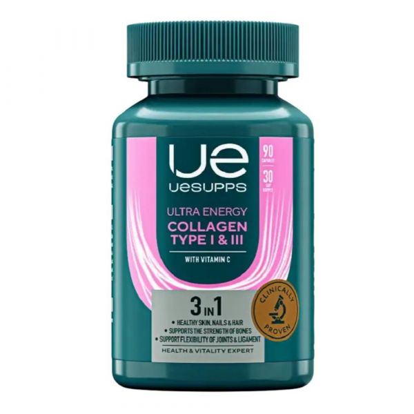 Уесаппс ультра энерджи коллаген i и iii типа капс. №90 (Ultra energy supplements trading l.l.c)