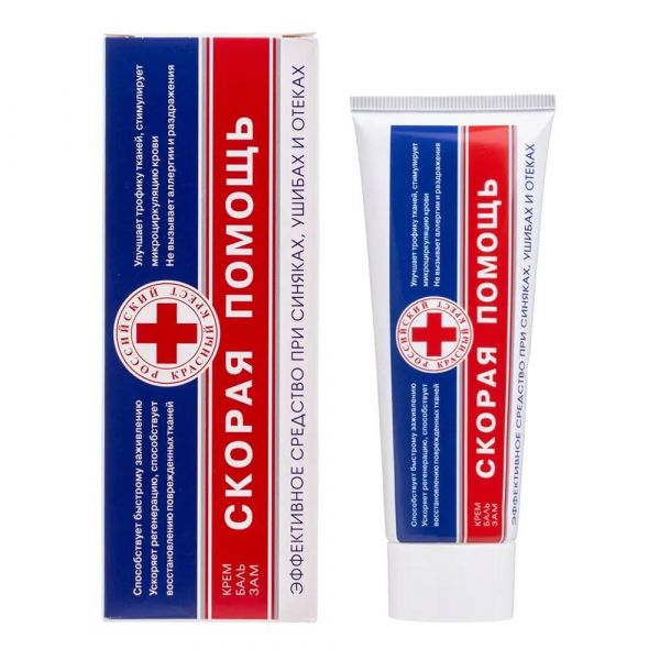Скорая помощь крем-бальзам от ушибов и синяков 75мл №1 туба (Королевфарм ооо)