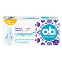 o.b. (О.б.) тампоны extra defence №16 нормал (ДЖЕЙТНЛ)