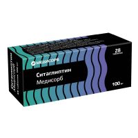 Ситаглиптин 100мг таб.п/об.пл. №28 (МЕДИСОРБ)