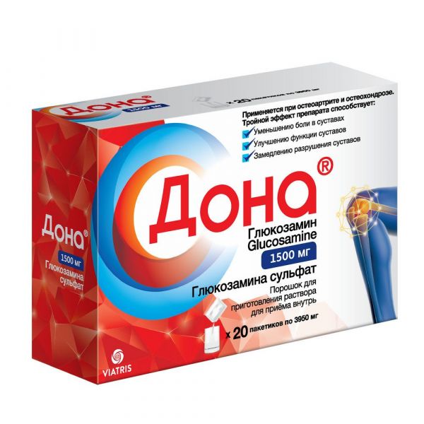 Дона 1.5г пор.д/р-ра д/пр.внутр. №20 пак. (Rottapharm ltd.)
