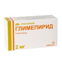 Глимепирид 2мг таб. №30 (ПРАНАФАРМ)