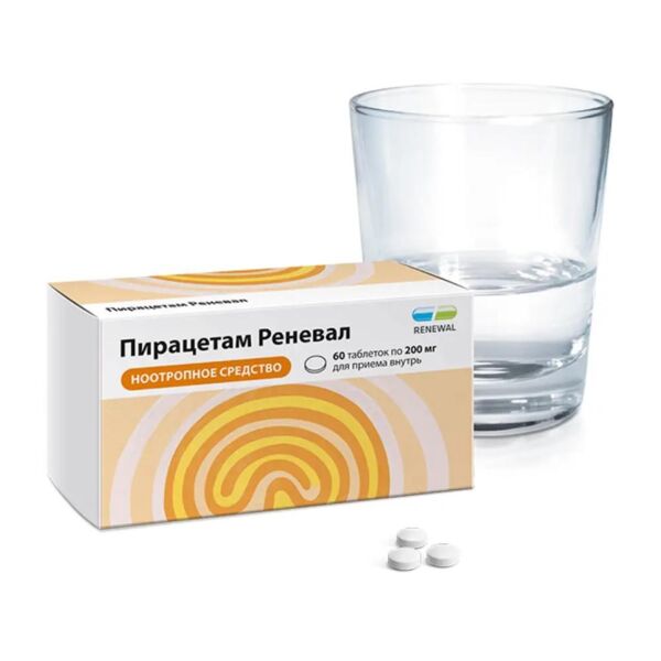 Пирацетам 200мг таб.п/об. №60 (Обновление пфк ао_2)