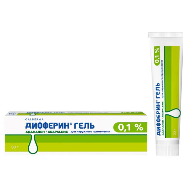 Дифферин 0.1% 30г гель д/пр.наружн. №1 туба (Galderma laboratoires s.a.)