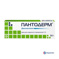 Пантодерм 5% 30г крем д/пр.наружн. №1 туба (АКРИХИН)