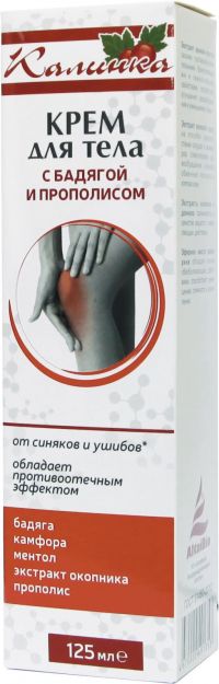 Калинка гель-бальзам 125мл бадяга (МИРРОЛЛА ЛАБ ООО)