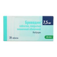 Бравадин 7,5мг таб.п/об.пл. №28 (КРКА)