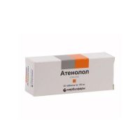 Атенолол 100мг таб. №30 (МАРБИОФАРМ)