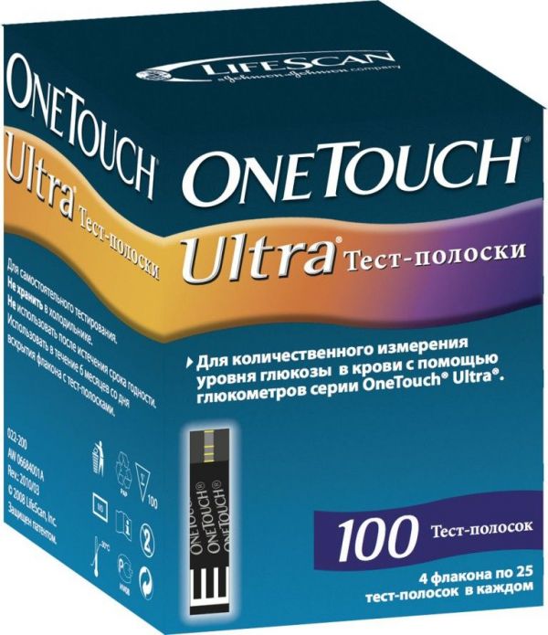 Код тест полосок глюкометра. Тест-полоски ONETOUCH Ultra #100. Полоски Ван тач ультра 50. One Touch select Ultra тест полоски. Глюкометр one Touch Ultra тест полоски.