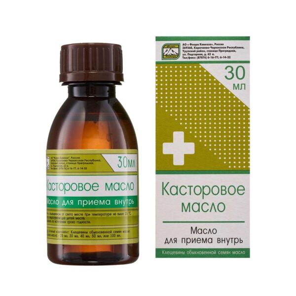 Касторовое масло 30г №1 фл. (Флора кавказа оао)