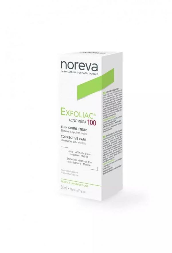 Noreva (Норева) эксфолиак акномега100 крем 30мл 7018 (Noreva-led laboratoires)