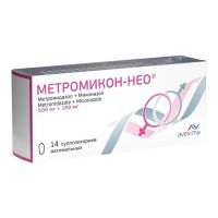 Метромикон-нео 500мг+100мг супп.ваг. №14 (АВЕКСИМА)