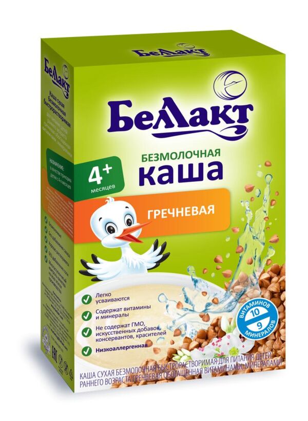 Беллакт каша безмолочная 250г гречка груша (Беллакт оао)