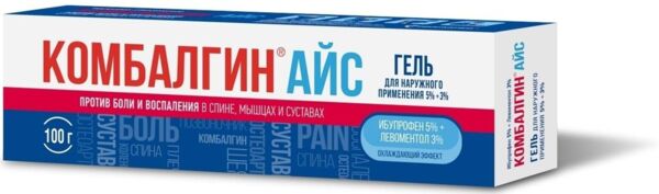 Комбалгин айс 5%+3% 100г гель д/пр.наружн. (Биохимик ао)