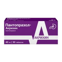 Пантопразол 40мг таб.п/об.киш/раств. №30 (АКРИХИН)